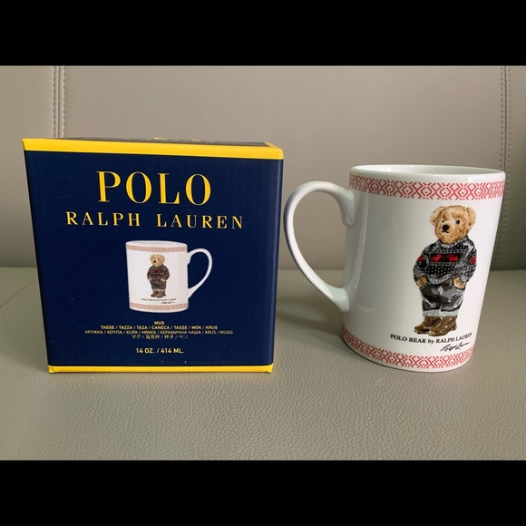New in Box. Polo Ralph Lauren Bear Mug Holiday - Picture 6 of 12